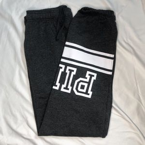 New VS Pink grey sweatpants